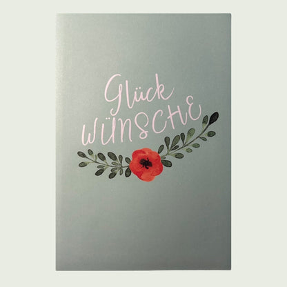 Pop-Up Karte „Glückwünsche“