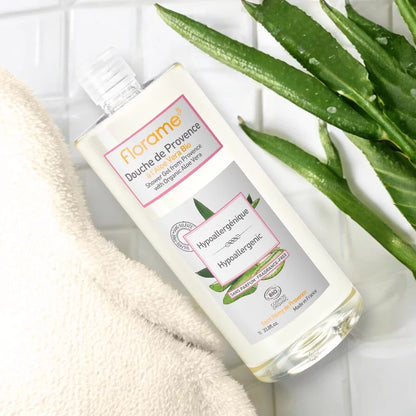 FLORAME - Hypoallergenic Shower Gel Organic Aloe Vera - Refreshing & Soothing Cleanse 🌿🚿