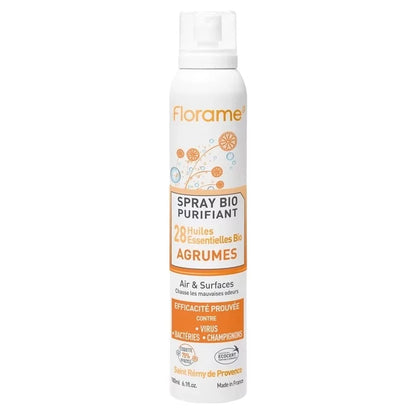 FLORAME - Cleansing Spray Organic Citrus 28 Essential Oils - Refresh Your Space Naturally 🍋✨