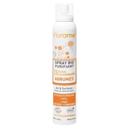 FLORAME - Cleansing Spray Organic Citrus 28 Essential Oils - Refresh Your Space Naturally 🍋✨