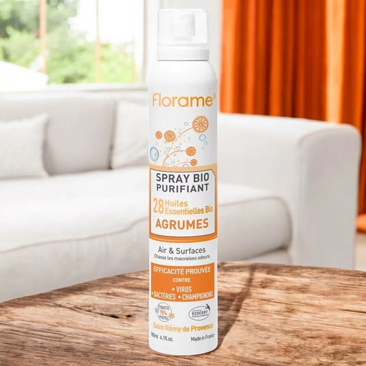 FLORAME - Cleansing Spray Organic Citrus 28 Essential Oils - Refresh Your Space Naturally 🍋✨