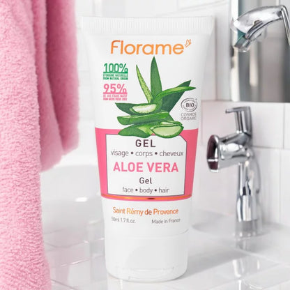 FLORAME - Gel Bio Face, Body & Hair Aloe Vera - Nourish Your Skin Naturally! 🌿💧✨