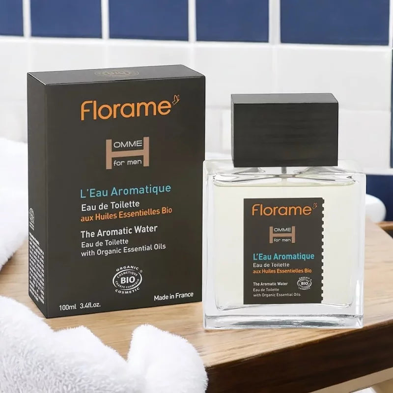 FLORAME - Bio Eau de Toilette Men L'Eau Aromatique - Refreshing & Invigorating Scent 💧🌿