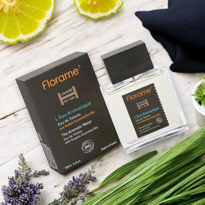 FLORAME - Bio Eau de Toilette Men L'Eau Aromatique - Refreshing & Invigorating Scent 💧🌿