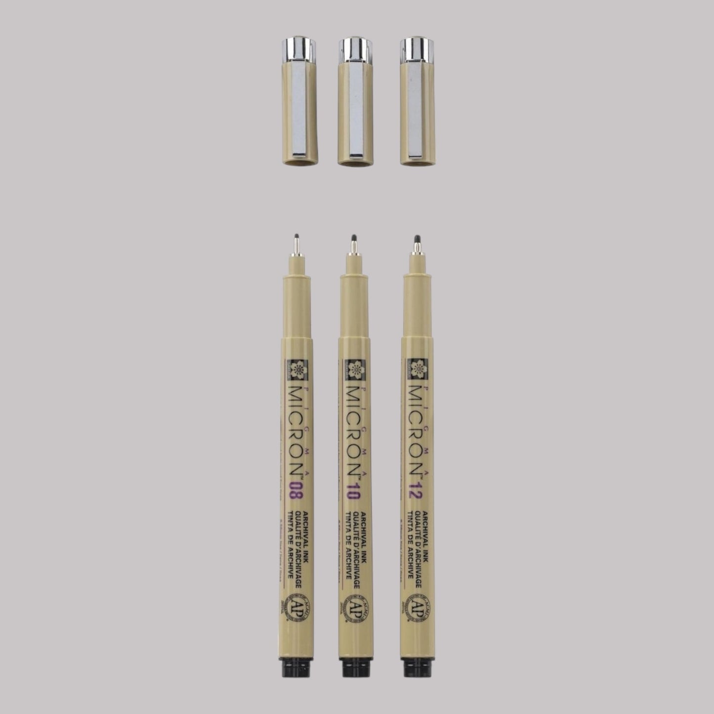 Sakura Pigma Micron Fineliner Set, 3 Stück