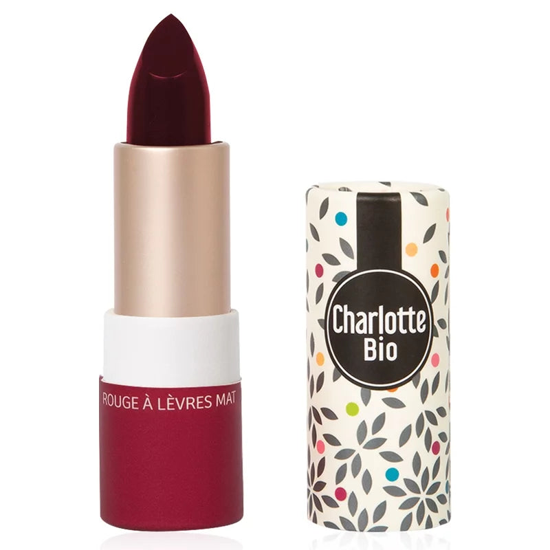 CHARLOTTE BIO - Matter Lipstick Fig Red ORGANIC - Dive into Nature's Hues 🌿💄✨
