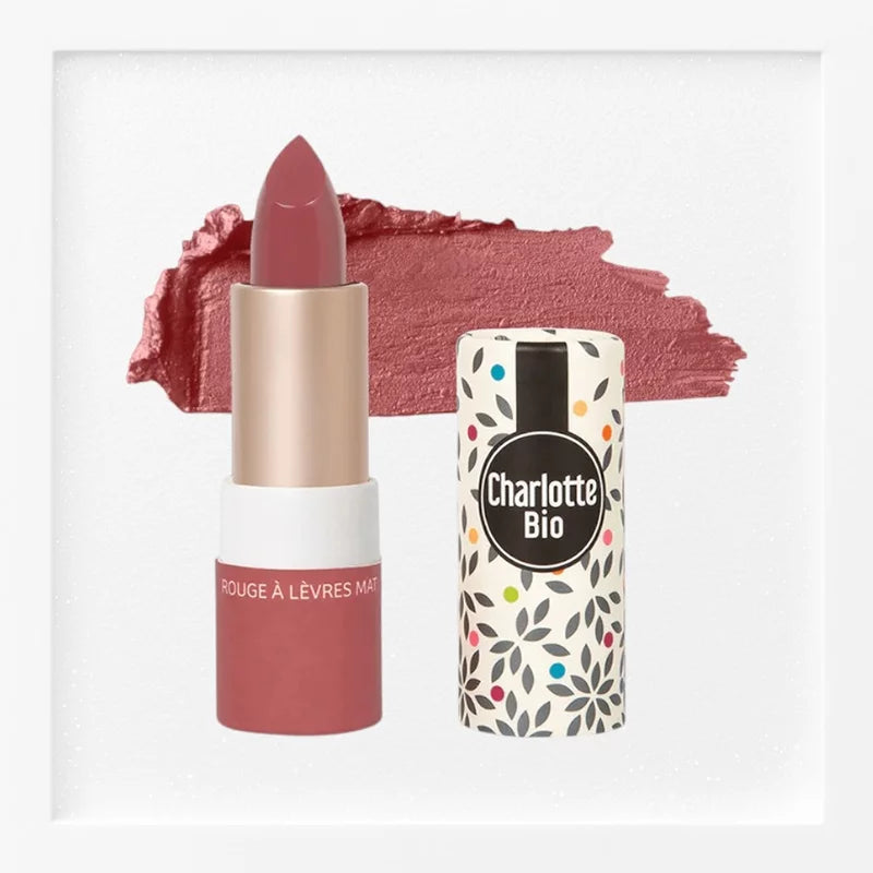 CHARLOTTE BIO - Matter Lipstick Rose-Red Organic - Luscious Color for Every Occasion 💄🌹