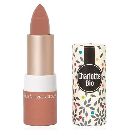 CHARLOTTE BIO - Shiny Lipstick Nude Mocha Organic - Embrace Your Radiance! 💄✨