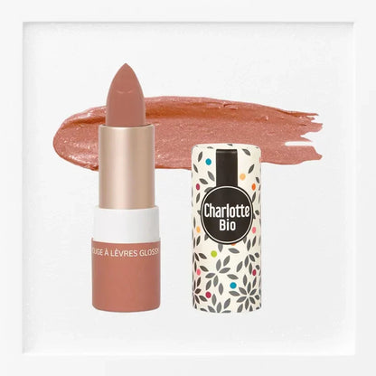 CHARLOTTE BIO - Shiny Lipstick Nude Mocha Organic - Embrace Your Radiance! 💄✨