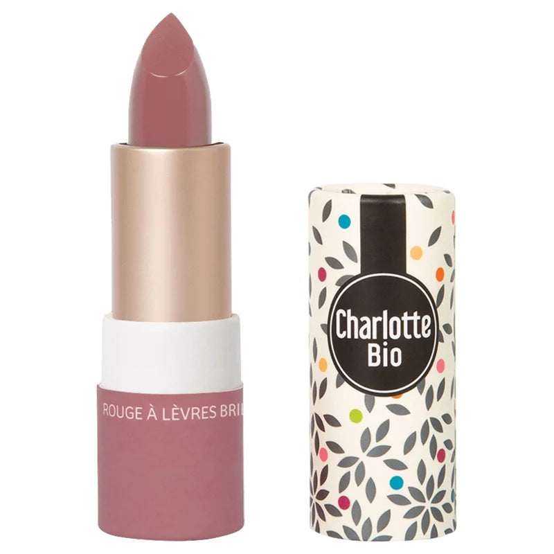CHARLOTTE BIO - Shiny Lipstick Vintage Pink Organic - Glamorous & Eco-Friendly 💄✨