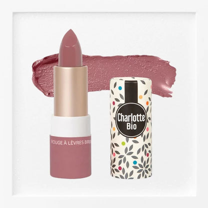 CHARLOTTE BIO - Shiny Lipstick Vintage Pink Organic - Glamorous & Eco-Friendly 💄✨