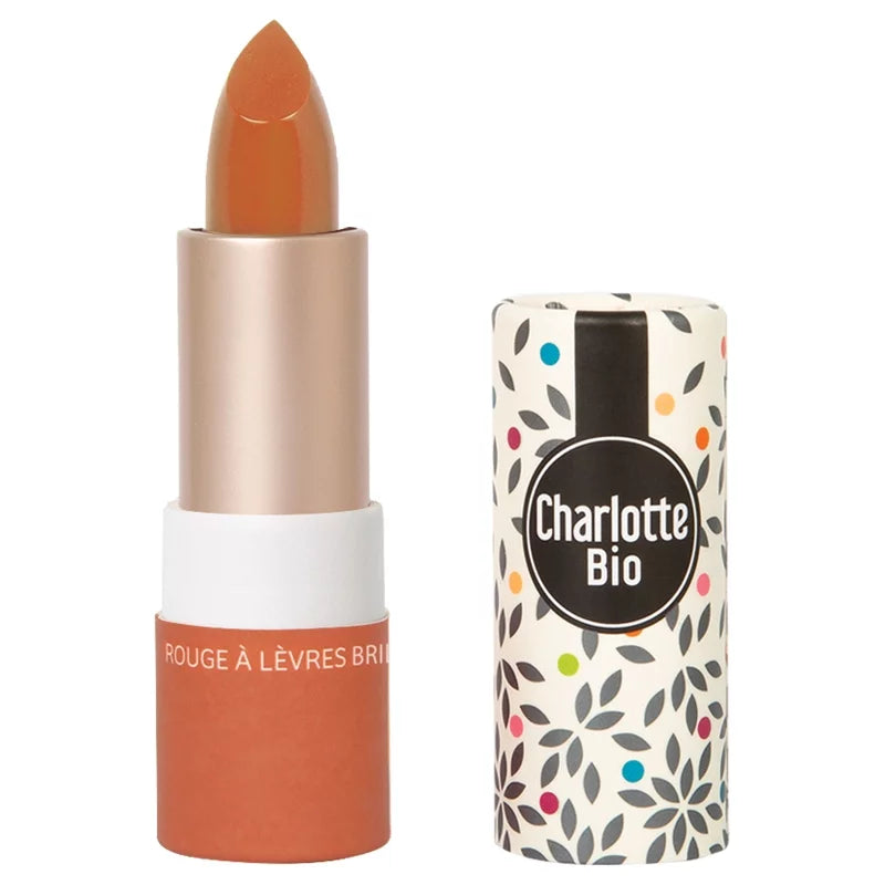 CHARLOTTE BIO - Shiny Lipstick Coral Organic - Get Radiant Lips! 💄✨
