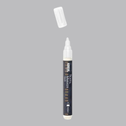 Kreul Textil Marker Opak, Weiss , 2-4 mm