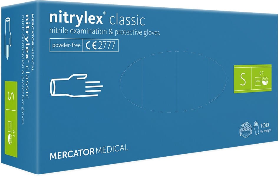 Mercator Nitrylex Classic Nitril Handschuhe 100 Stk./Box