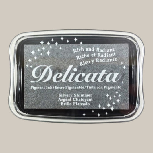 Rayher Stempelkissen Delicata Metallic Silber