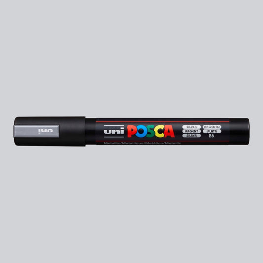 Uni Posca PC-5M Acrylmarker 1.8-2.5mm Silber 26