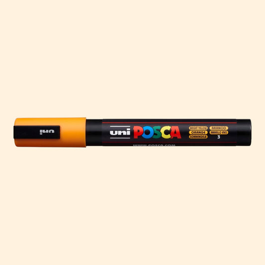 Uni Posca PC-5M Acrylmarker 1.8-2.5mm Sonenngelb 3