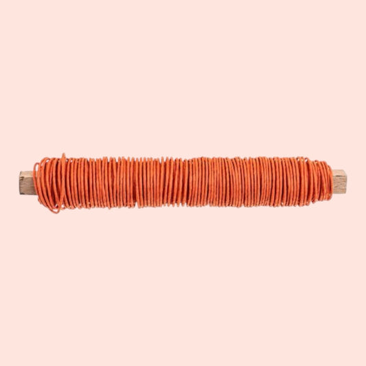 Papierwickeldraht Orange– 0,8 mm x 22 m