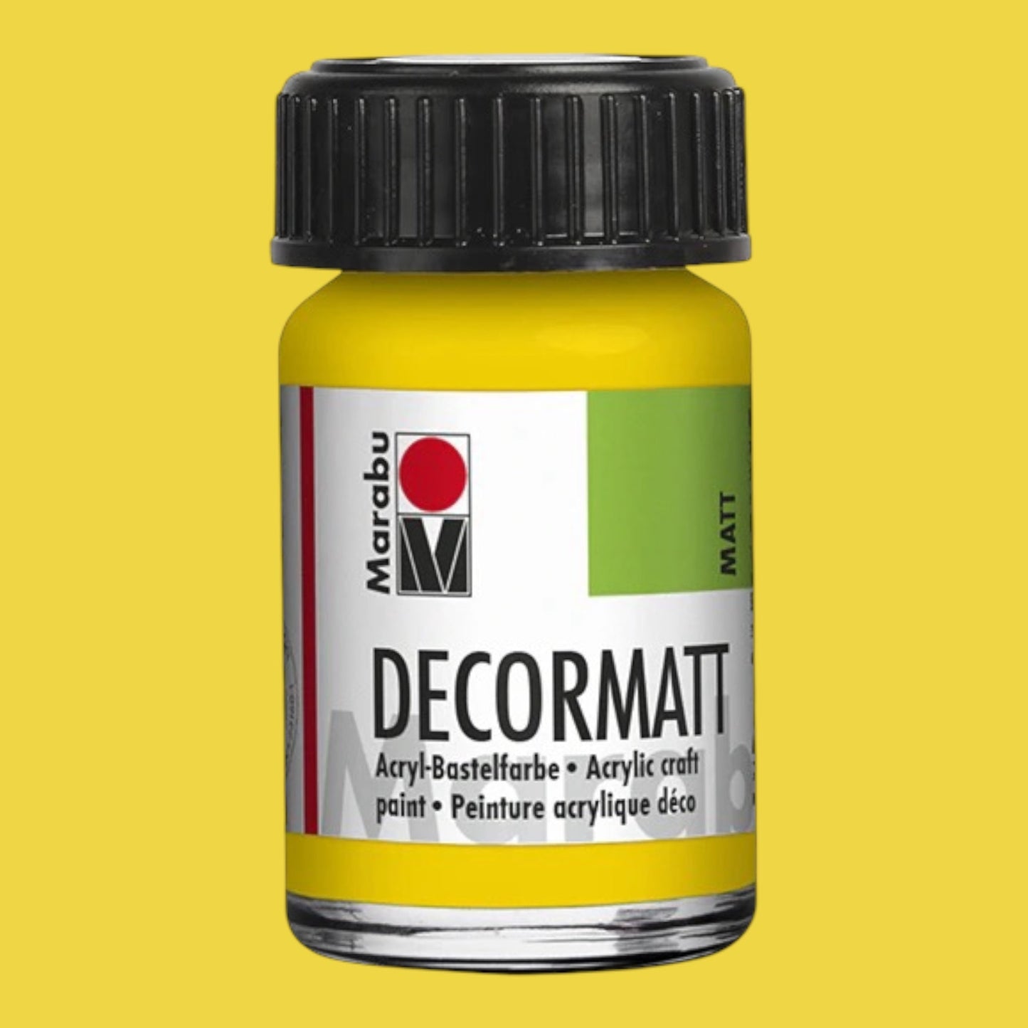 Marabu Decormatt Acryl Gelb 019