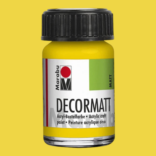 Marabu Decormatt Acryl Gelb 019