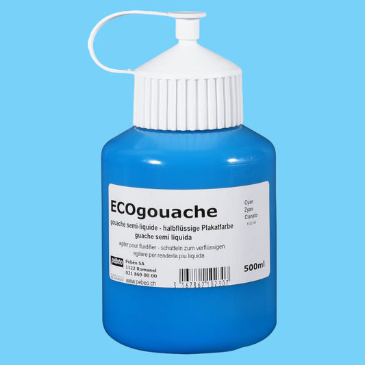 Pébéo Ecogouache Cyanblau – 500 ml