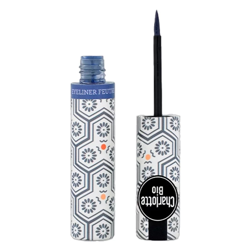CHARLOTTE BIO - Felt-tip Eyeliner Organic Night Blue - Enhance Your Eyes Naturally! 🌙✨