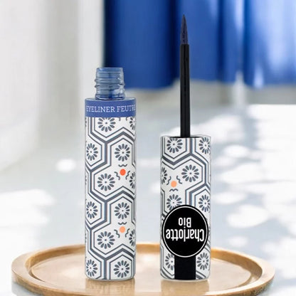 CHARLOTTE BIO - Felt-tip Eyeliner Organic Night Blue - Enhance Your Eyes Naturally! 🌙✨