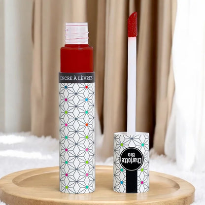 CHARLOTTE BIO - Lipstick Garnet Red ORGANIC - Luxurious Color for Gorgeous Lips 💄❤️