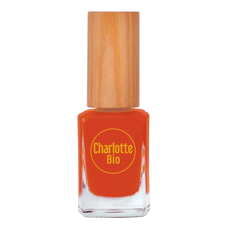 CHARLOTTE BIO - Glossy Orange Rust Nail Polish - Vibrant Shine for Stylish Nails ✨💅🍊