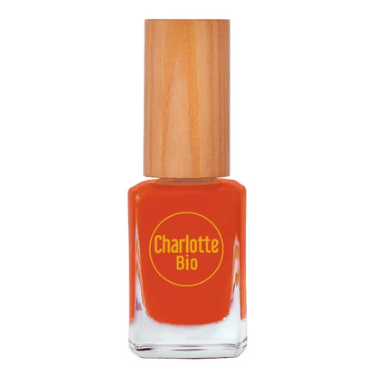 CHARLOTTE BIO - Glossy Orange Rust Nail Polish - Vibrant Shine for Stylish Nails ✨💅🍊