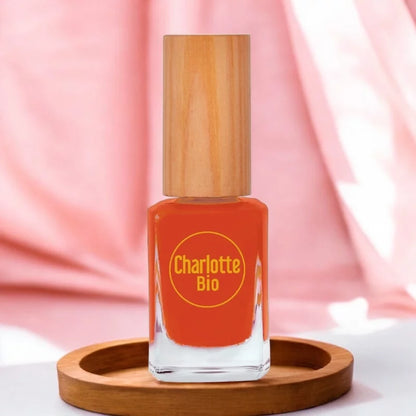 CHARLOTTE BIO - Glossy Orange Rust Nail Polish - Vibrant Shine for Stylish Nails ✨💅🍊
