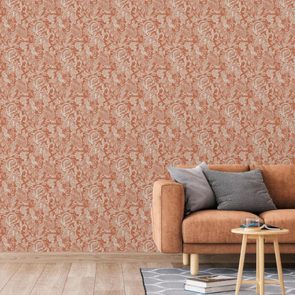 DUTCH WALLCOVERINGS Tapete Mae Orange und Beige