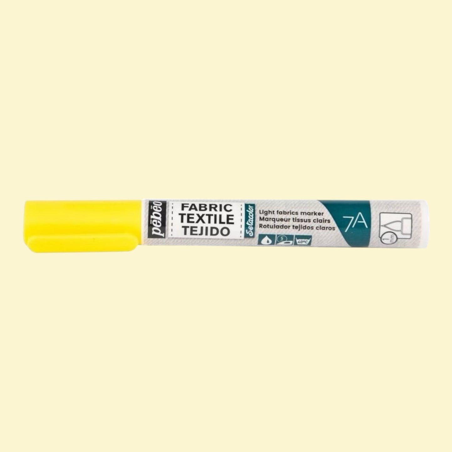Pébéo Setacolor Stoffmarker 7A – Gelb, für helle Stoffe