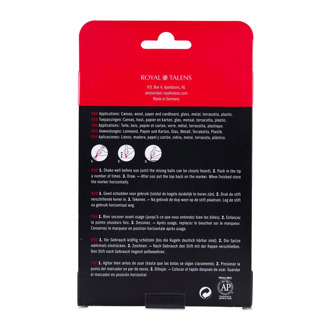 Amsterdam Acrylmarker Reflexset | 4 Farben