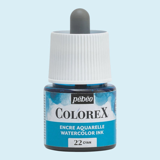 Pebeo Colorex Inks - Cyan, 45 ml