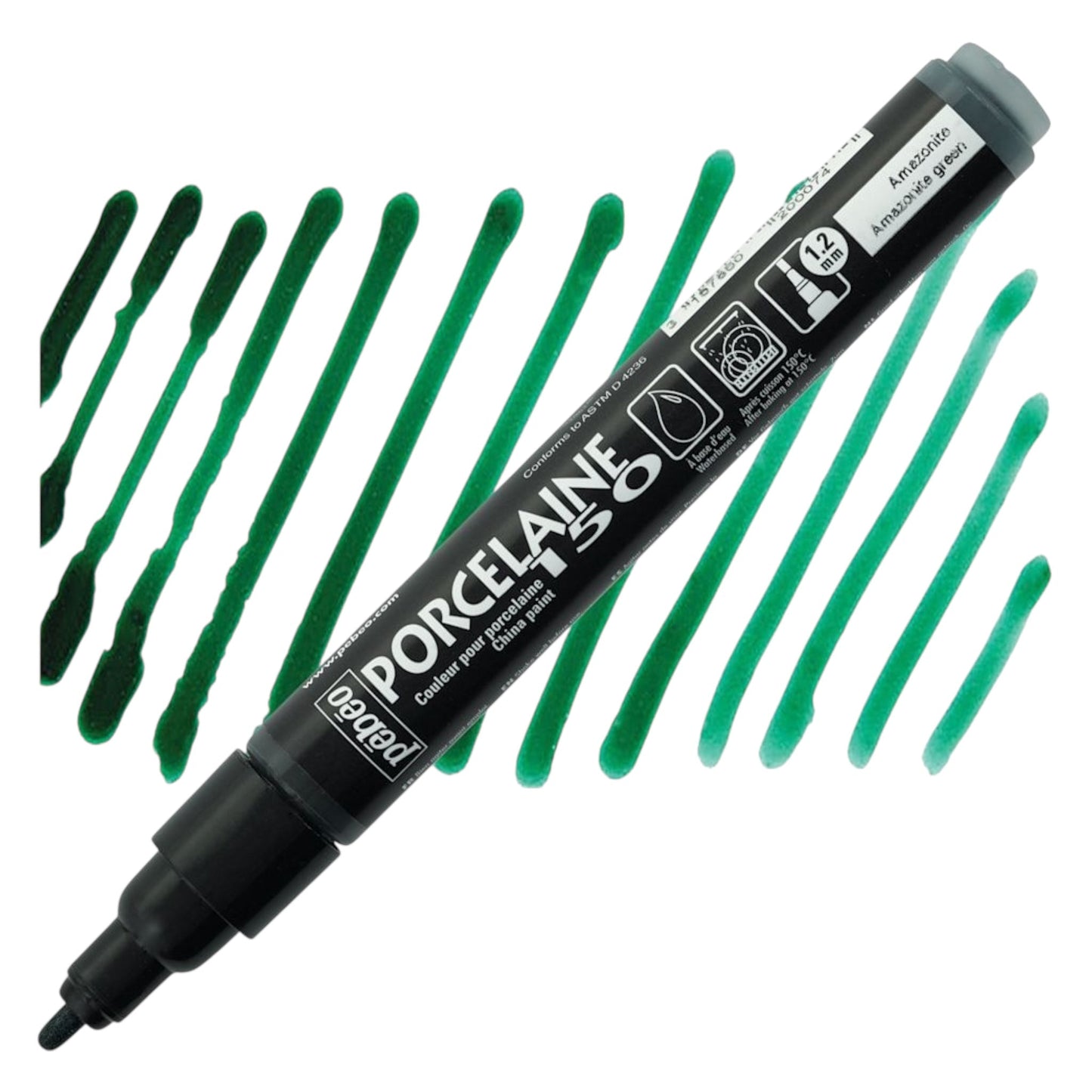Pebeo Porcelaine 150 Paint Marker - Amazonite Green, Breit
