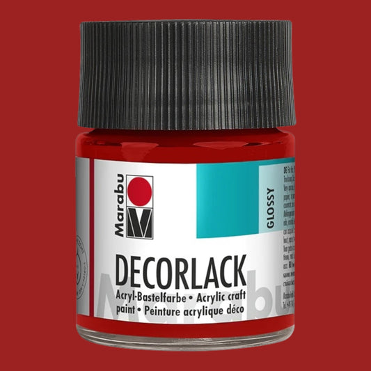 Marabu Decorlack Acryl Glanz Karminrot 032
