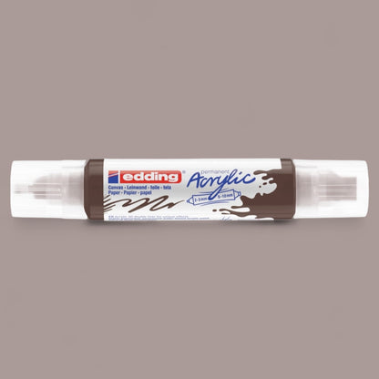Edding 5400 Acryl 3D Double Liner schokoladenbraun 907 , Tubenspitze 2-3 mm . 5-10 mm