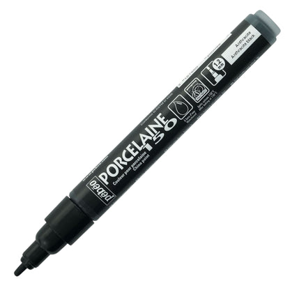 Pebeo Porcelaine 150 Paint Marker - Anthracite Black, Breit