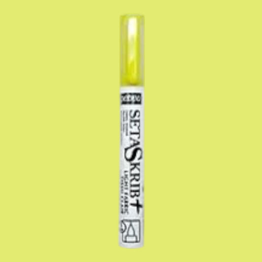 Pébéo SetaSkrib+ Stoffmalstift – Fluoreszierend Gelb , für helle Stoffe