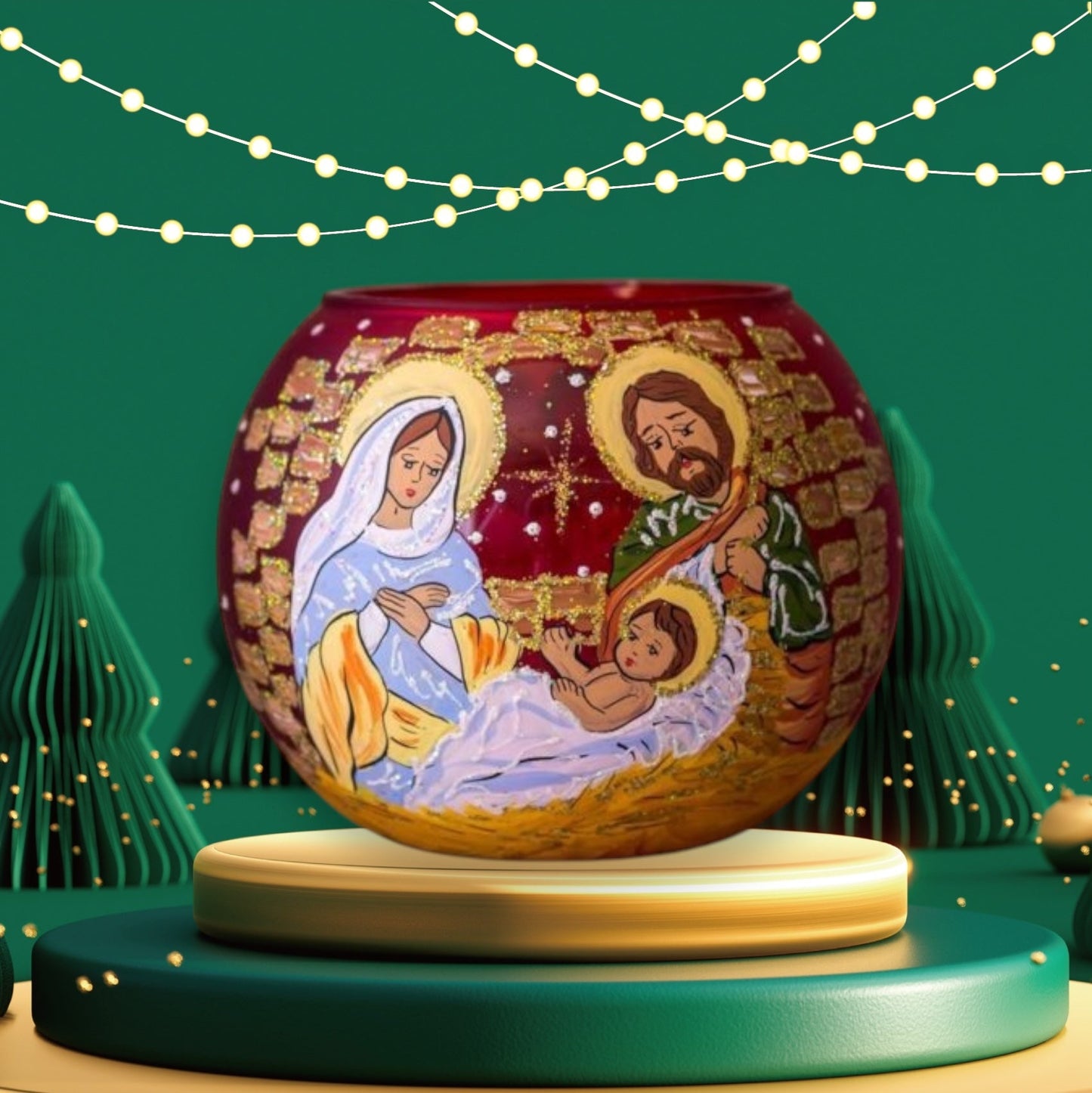 Goleo Teelichtlampe - Nativity Light