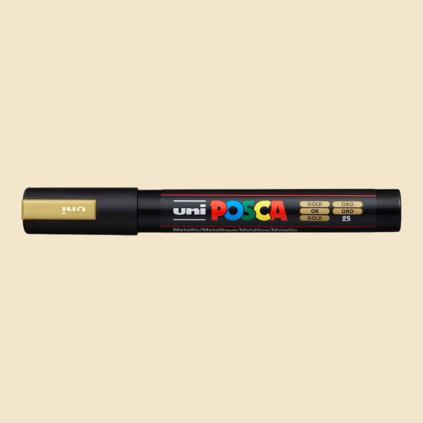 Uni Posca PC-5M Acrylmarker 1.8-2.5mm Gold 25