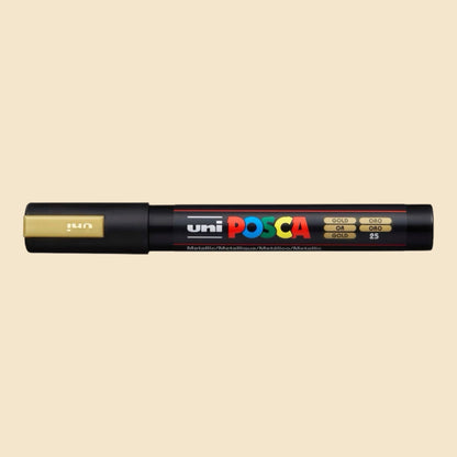 Uni Posca PC-5M Acrylmarker 1.8-2.5mm Gold 25
