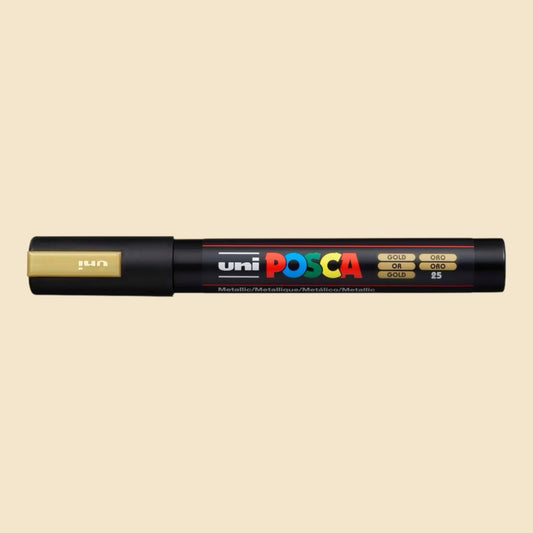 Uni Posca PC-5M Acrylmarker 1.8-2.5mm Gold 25