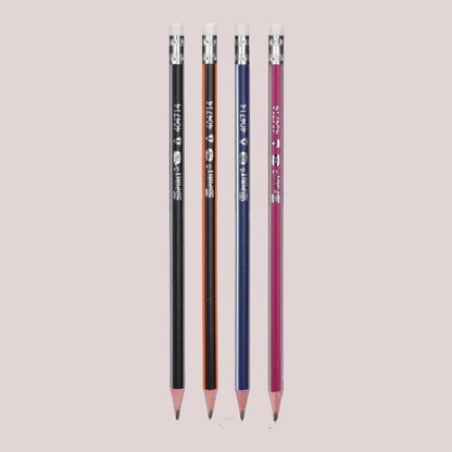 Bleistift Dreikant mit Radiergummi "Matt Triangle"
