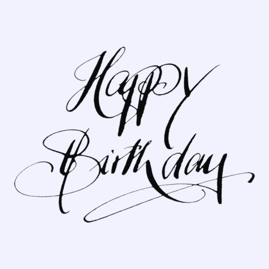 Rayher Holzstempel Happy Birthday 6 x 8 cm