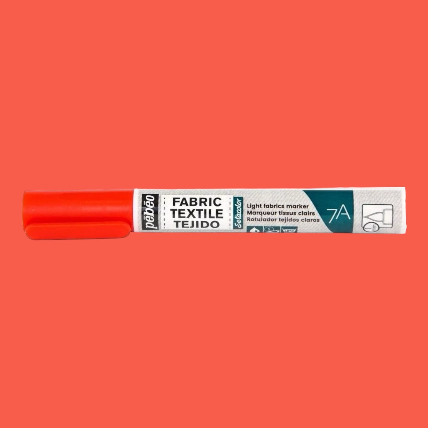 Pébéo Setacolor Stoffmarker 7A – Rot, für helle Stoffe