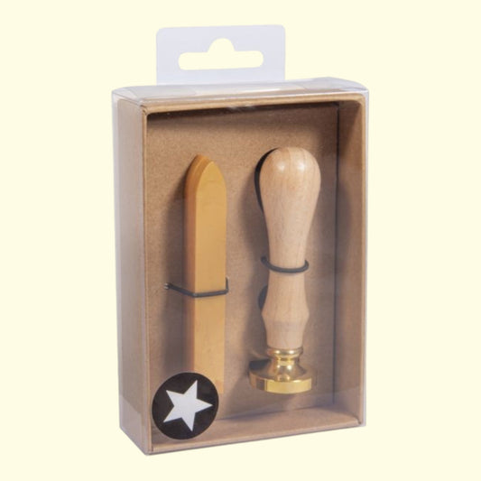Rayher Siegelwachs-Set Stern, Gold, 2,5 cm