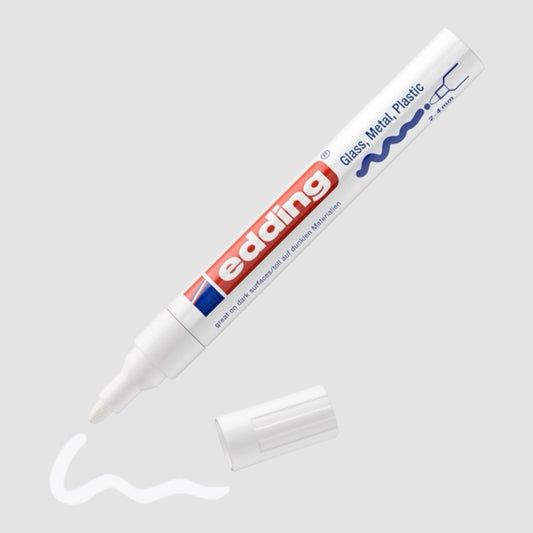Edding 750 creative Glanzlack-Marker Weiß, Rundspitze 2-4 mm
