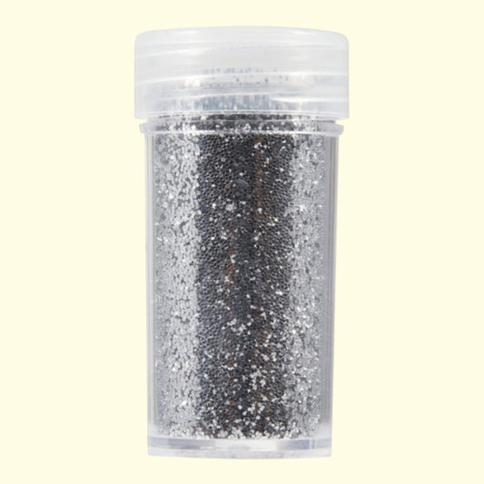 Glorex Deko-Effekt-Flitter silber  14ml